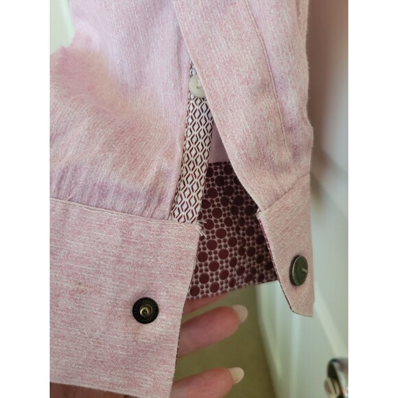 Ted Baker Shirt Mens 3XL 7 Pink 100% Cotton Flip Cuff Casual - Picture 8 of 8